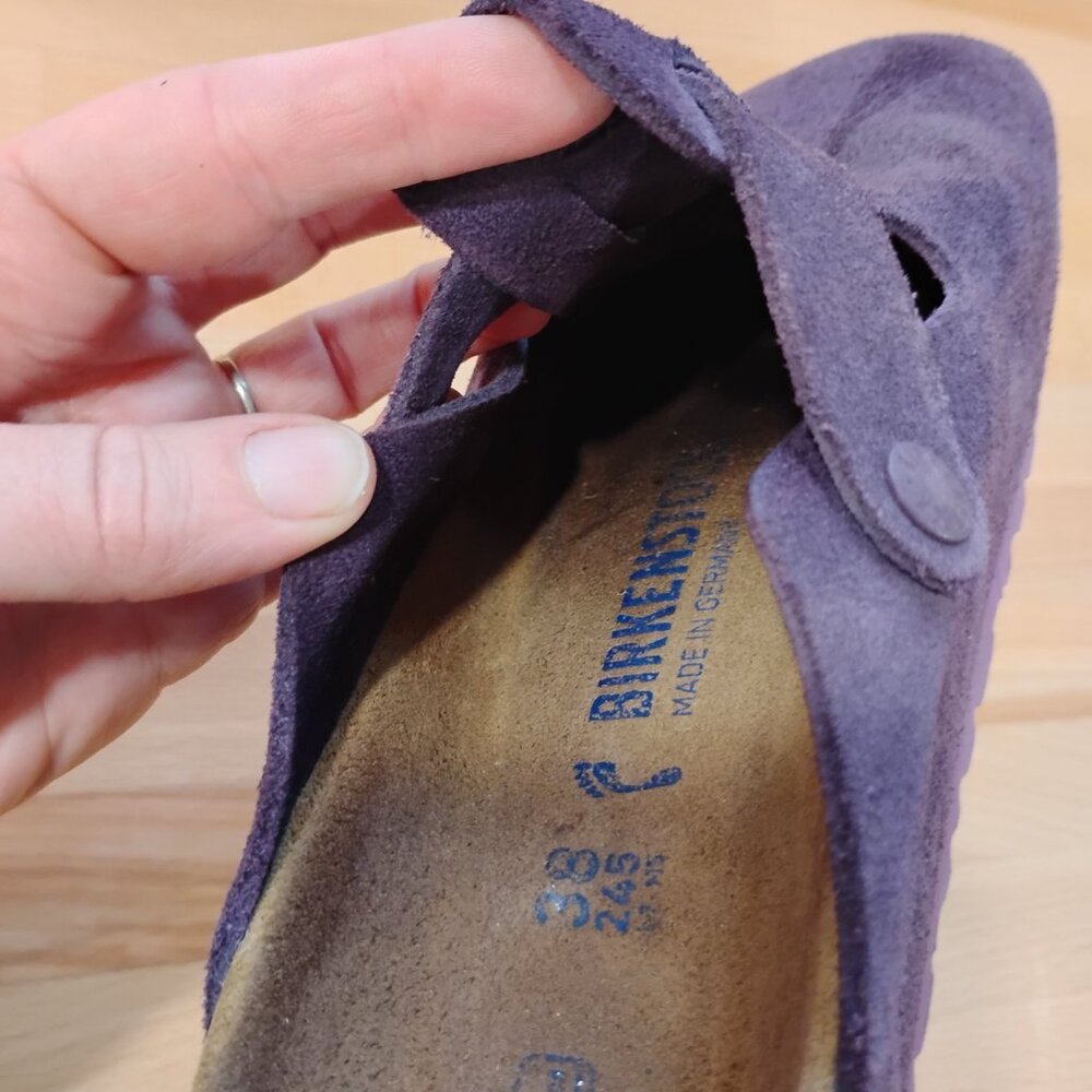 Purple Birkenstock Boston 38 Narrow - Picture 5 of 11